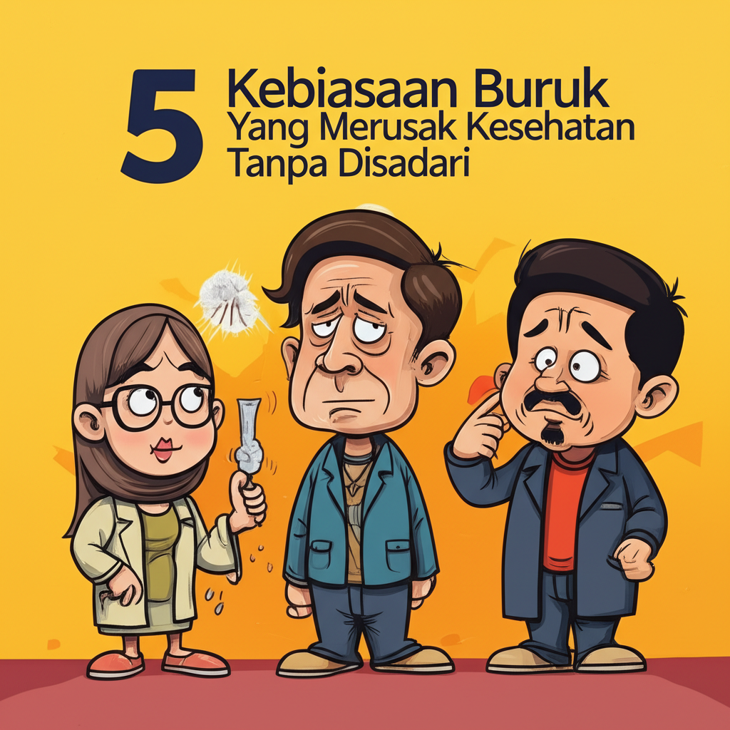 5 Kebiasaan Buruk yang Diam-Diam Menggerogoti Kesehatan Anda (Tanpa Disadari)