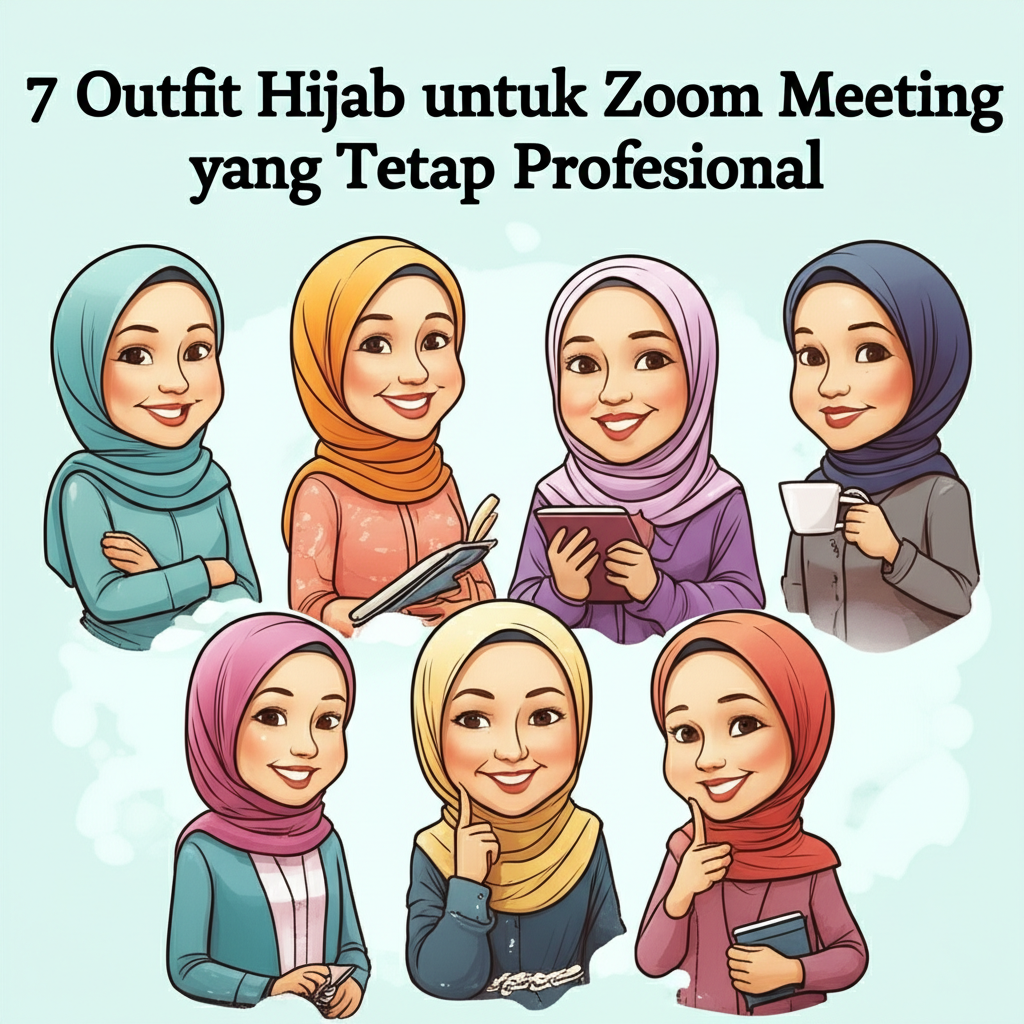 7 Outfit Hijab untuk Zoom Meeting yang Tetap Profesional