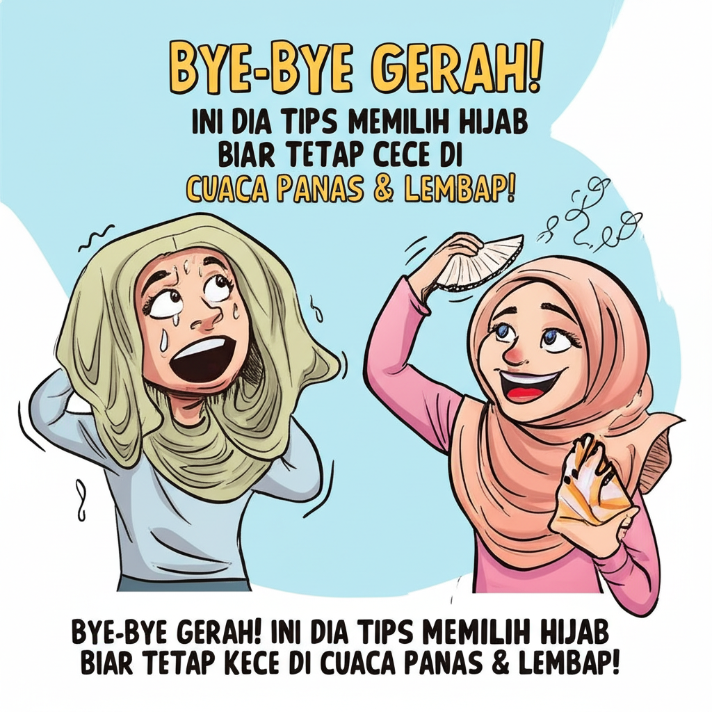 Bye-bye Gerah! Ini Dia Tips Memilih Hijab Biar Tetap Kece di Cuaca Panas & Lembap! Bye-bye Gerah! Ini Dia Tips Memilih Hijab Biar Tetap Kece di Cuaca Panas & Lembap!