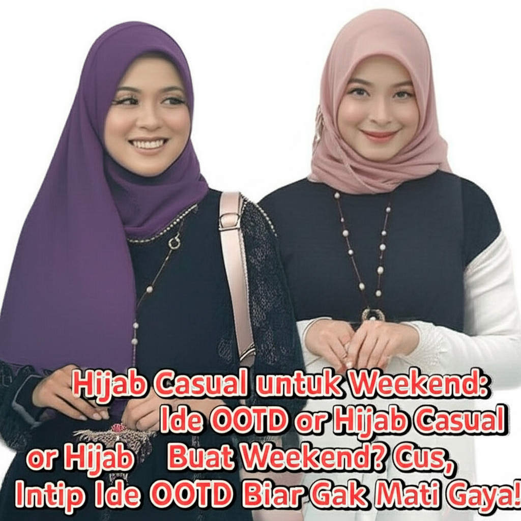 Hijab Casual Buat Weekend? Cus, Intip Ide OOTD Biar Gak Mati Gaya!