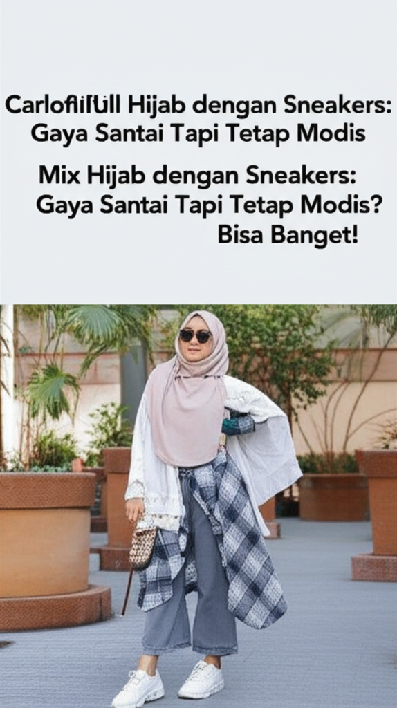 Mix Hijab dengan Sneakers: Gaya Santai Tapi Tetap Modis? Bisa Banget! Mix Hijab dengan Sneakers: Gaya Santai Tapi Tetap Modis? Bisa Banget!