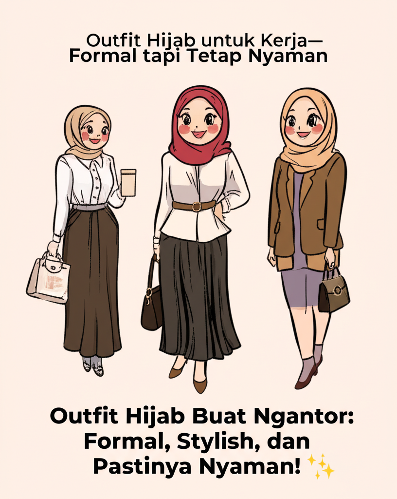 Outfit Hijab Buat Ngantor: Formal, Stylish, dan Pastinya Nyaman! ✨ Outfit Hijab Buat Ngantor: Formal, Stylish, dan Pastinya Nyaman! ✨